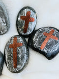 ~Hand made paper Prayer Rocks~ Chestnut sunshine!