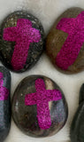 ~Prayer Rock~ Sparkles Edition!  Color: Fuchsia Rose...