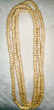 ~Handmade Prayer necklace and bracelet (**set)....color Light Natural loose bead with Dark Almond bracelet~