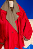Classic Red London Fog half coat!