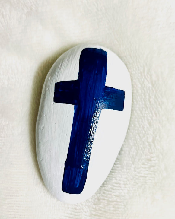 ~Prayer Rock~ Indigo and Ivory...~For Him Collection~