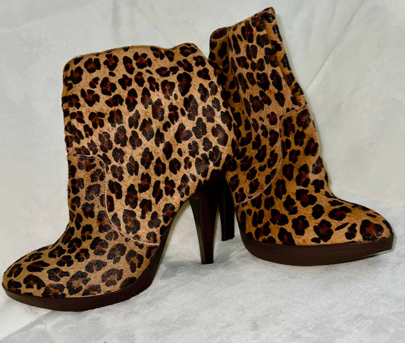 NEW! Jimmy Choo Pony hair leopard ankle boots!