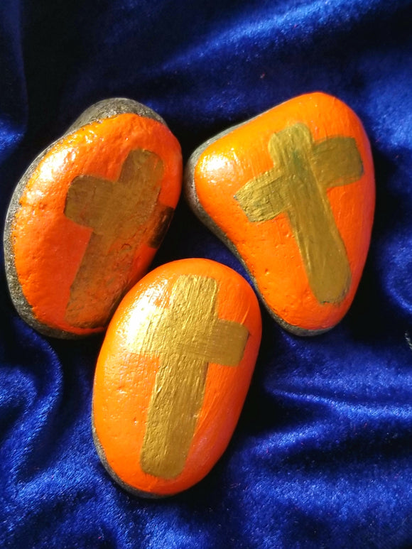 Prayer Pebbles for Kids: Orange Koolaid & Gold