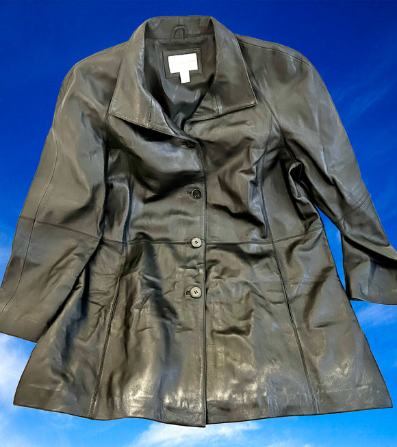 Genuine Lambskin leather coat by Worthington! (Pre-owned)